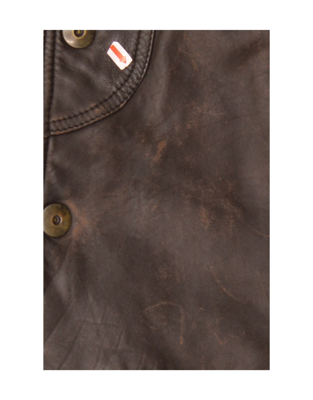 Casaco de couro masculino MARCOS IT 50 grande couro marrom