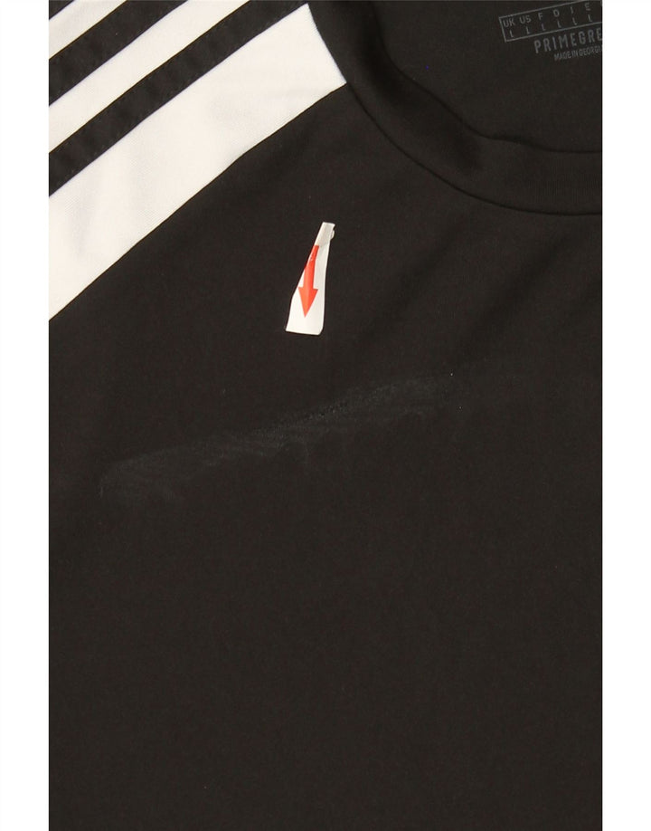 ADIDAS Mens Aeroready T-Shirt Top Grande Preto Colourblock Poliéster