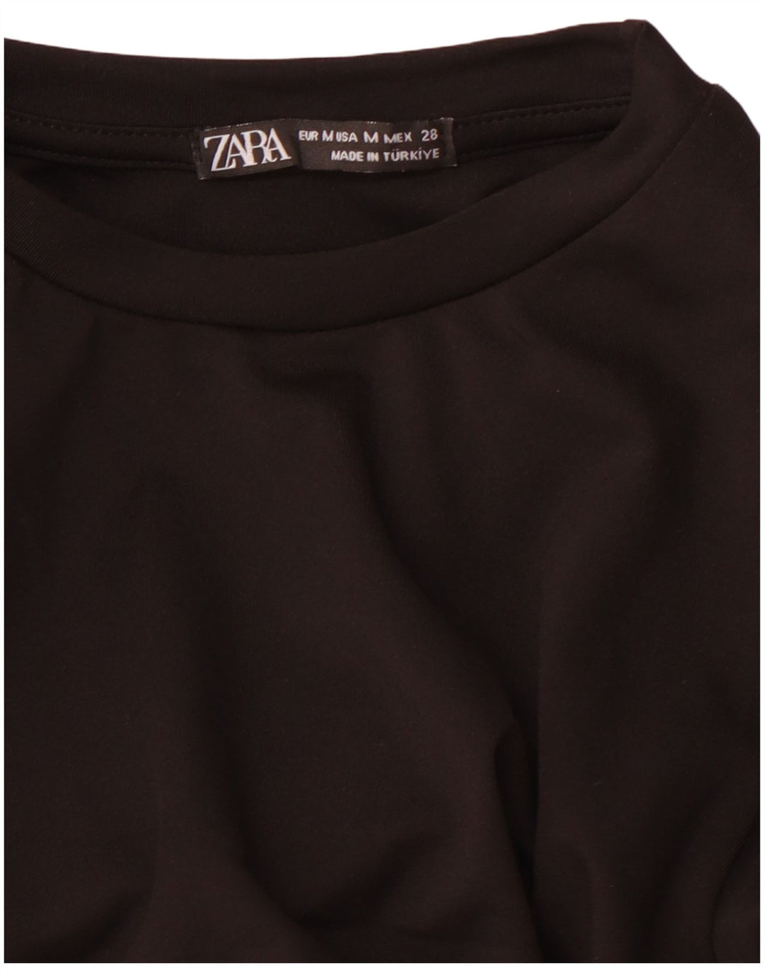 Vestido maxi feminino de manga comprida ZARA UK 12 médio preto