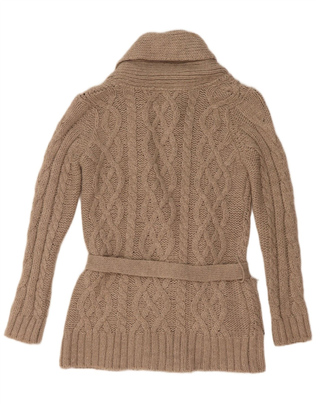 Suéter cardigã feminino Zara UK 10 pequeno cinza acrílico