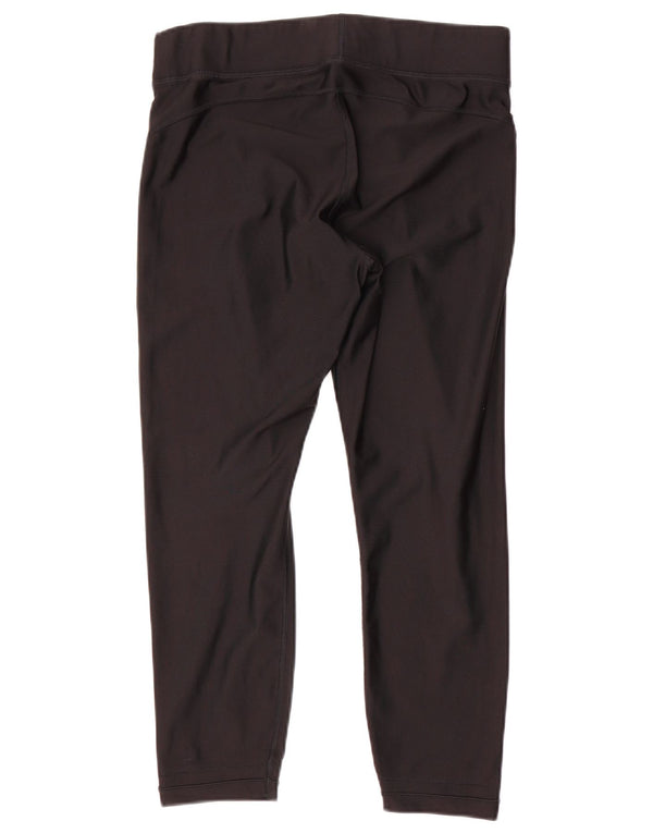 Under Armour Womens Heat Gear Crop Leggings Reino Unido 14 Grande Preto