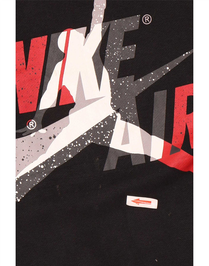 Jordan moletom gráfico masculino jumper pequeno preto colorblock algodão