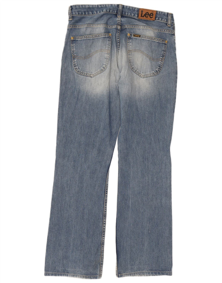 Lee Mens Straight Jeans W32 L33 Azul Algodão