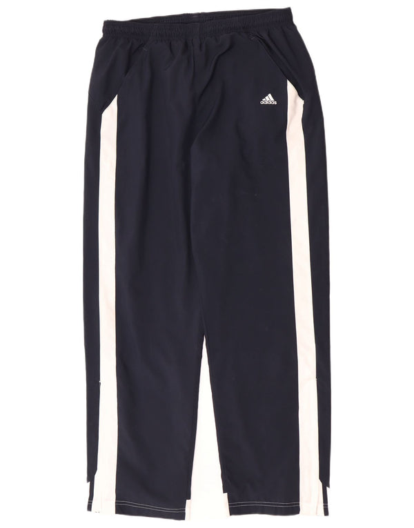 Adidas Mens Clima 365 Calça de treino grande azul marinho Colourblock
