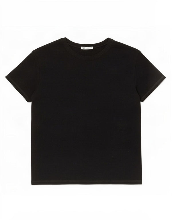 Camiseta feminina Zara UK 16 grande preta