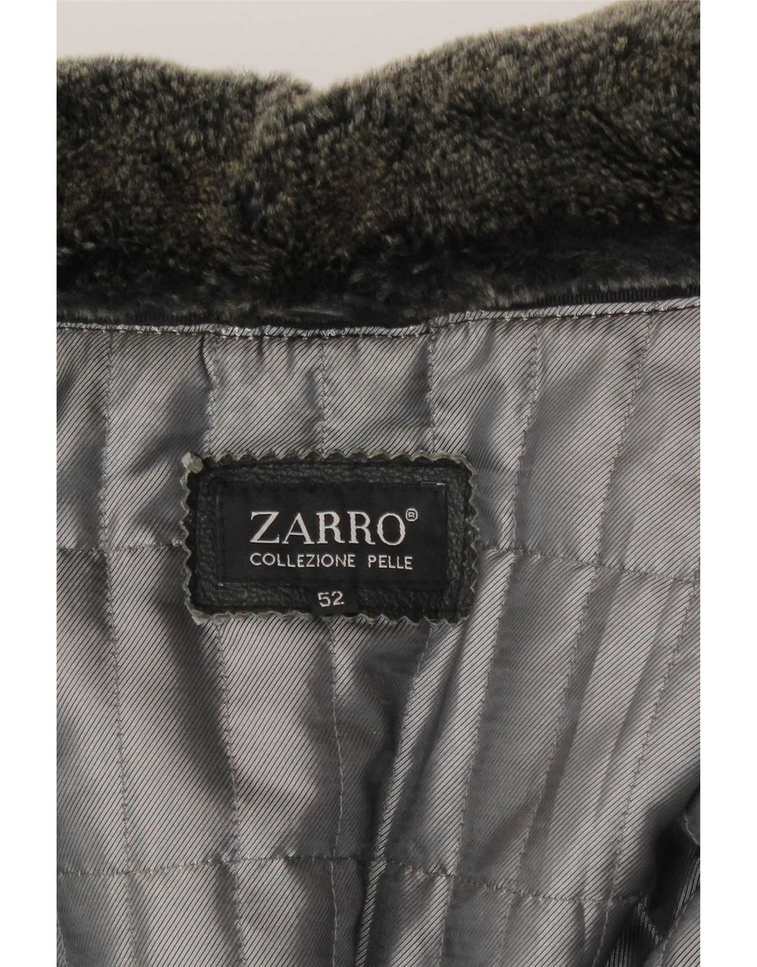 Jaqueta de couro masculina Zarro IT 52 XL preta