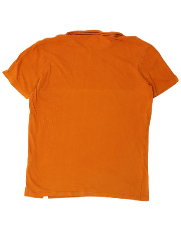 Camiseta gráfica masculina Jack & Jones grande algodão laranja