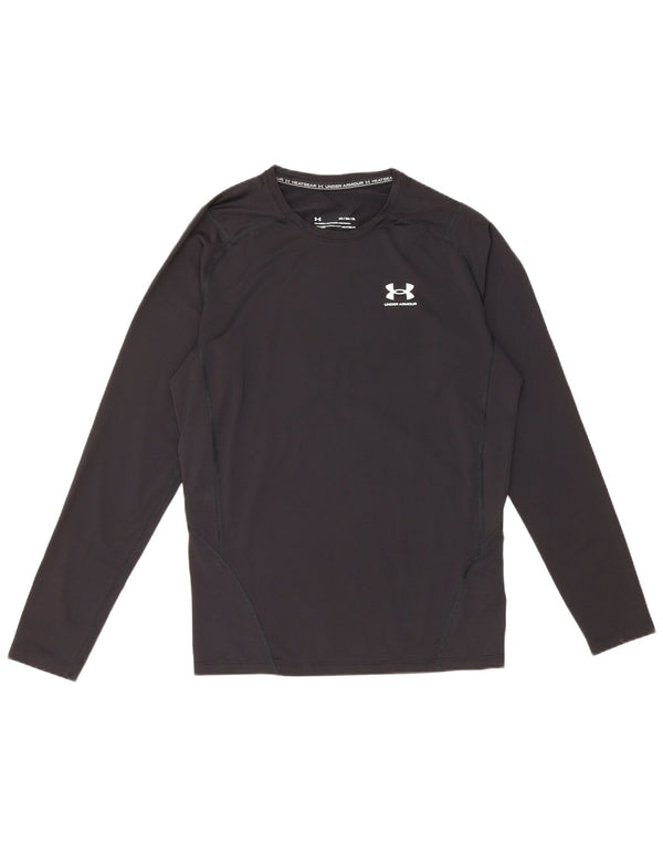Under Armour Womens Heat Gear Top Manga Longa Reino Unido 18 XL Poliéster Preto