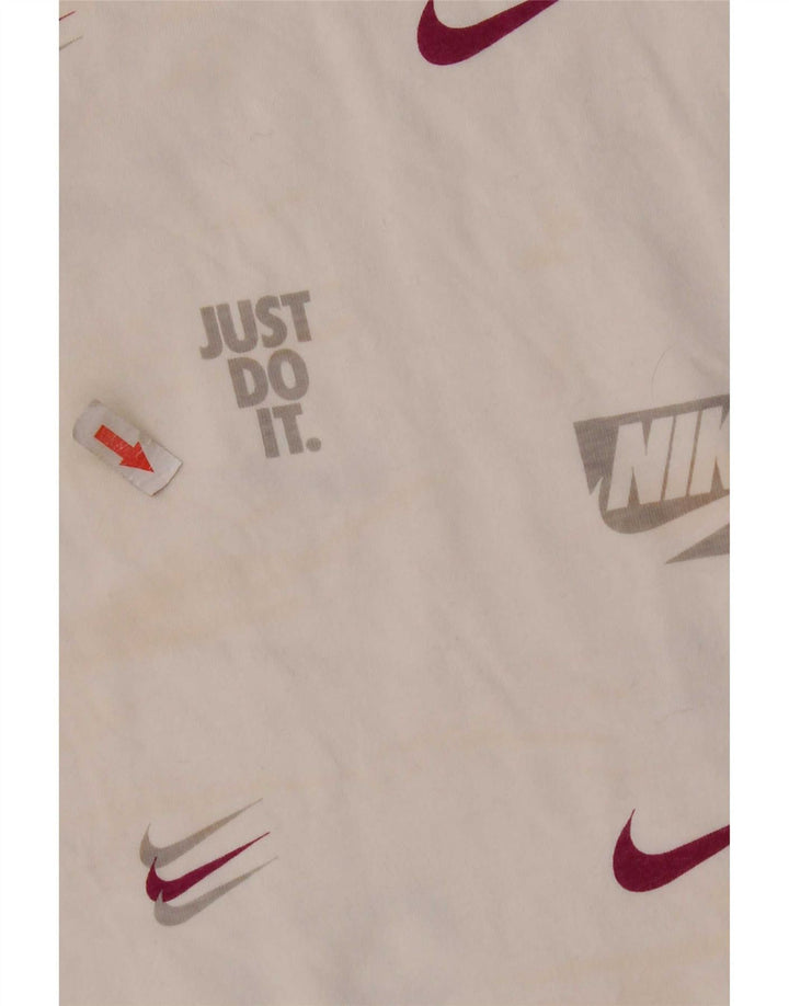 Camiseta gráfica masculina Nike grande algodão branco