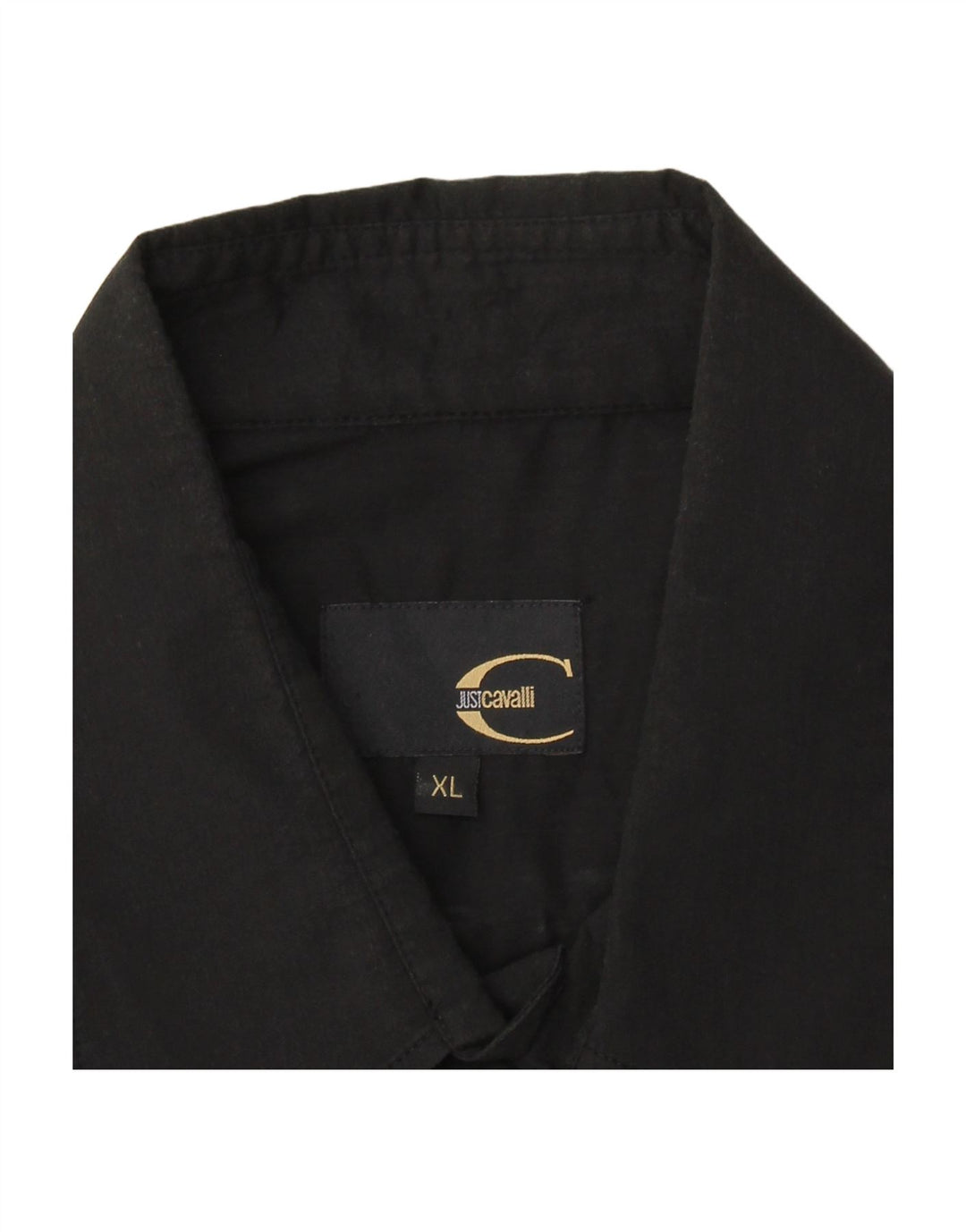 Camisa masculina JUST CAVALLI XL algodão preto