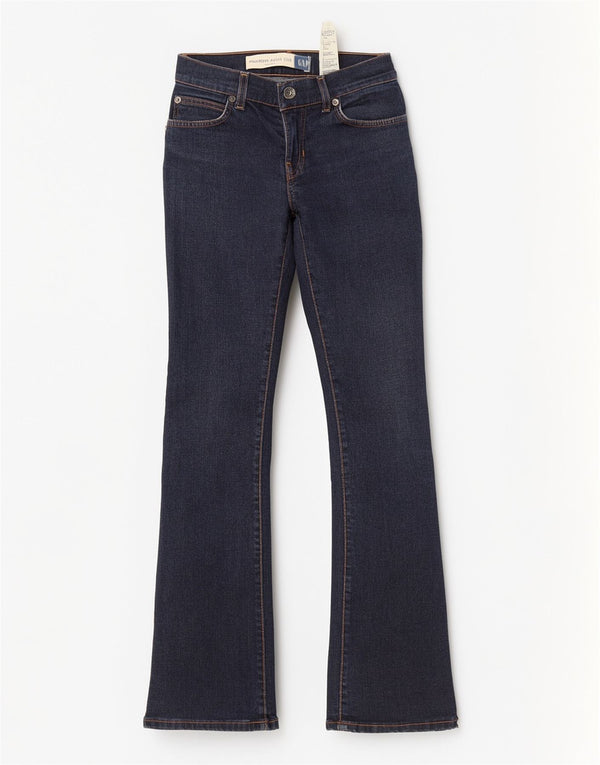 Gap Womens Modern Bootcut Jeans Reino Unido 0 XS W28 L30 Azul Marinho Algodão