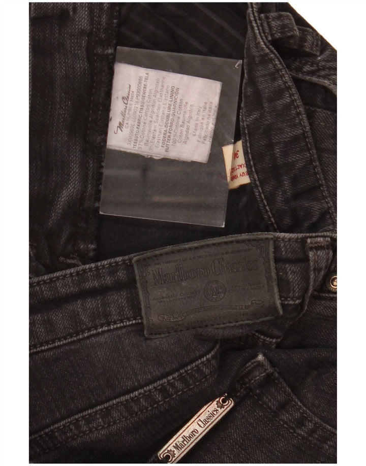 MARLBORO CLASSICS Calça jeans reta feminina W34 L29 algodão cinza
