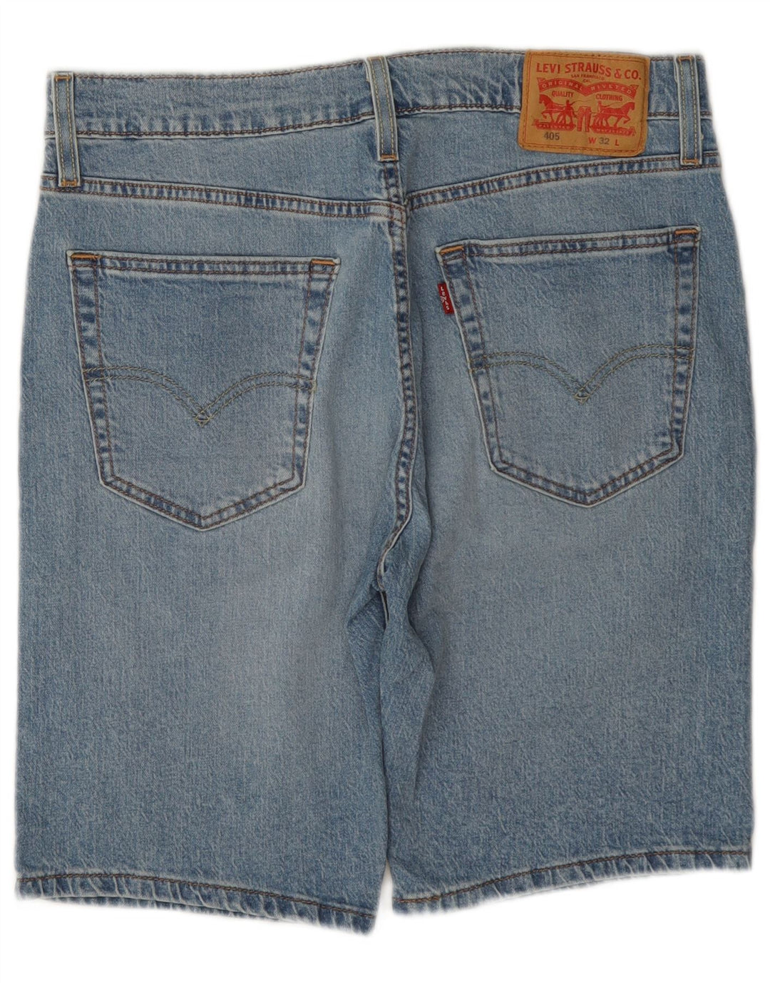 Shorts jeans masculino 405 Levi's W32 azul médio algodão
