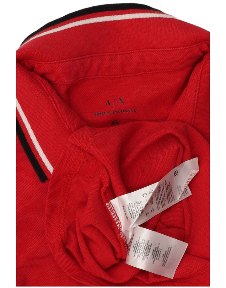 Camisa polo masculina Armani Exchange XL algodão vermelho