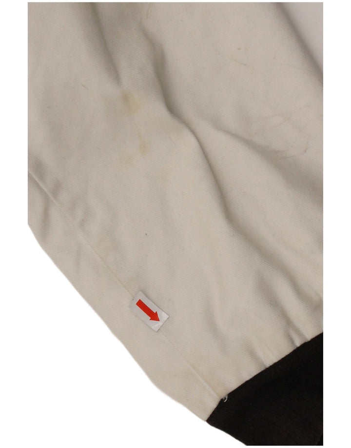 Adidas Mens Graphic Varsity Jacket UK 38 Médio Preto Colourblock Algodão