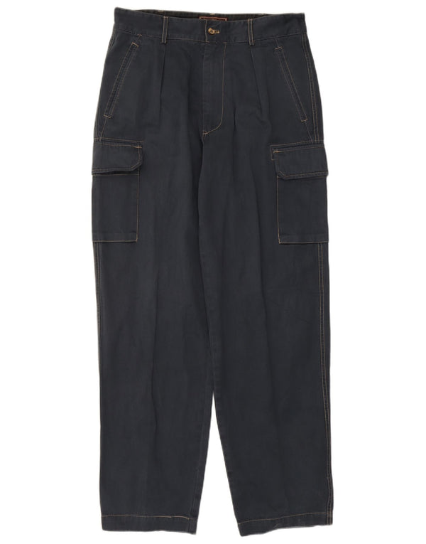 Calça Cargo Cônica Masculina Marlboro Classics EU 52 XL W36 L33 Azul Marinho