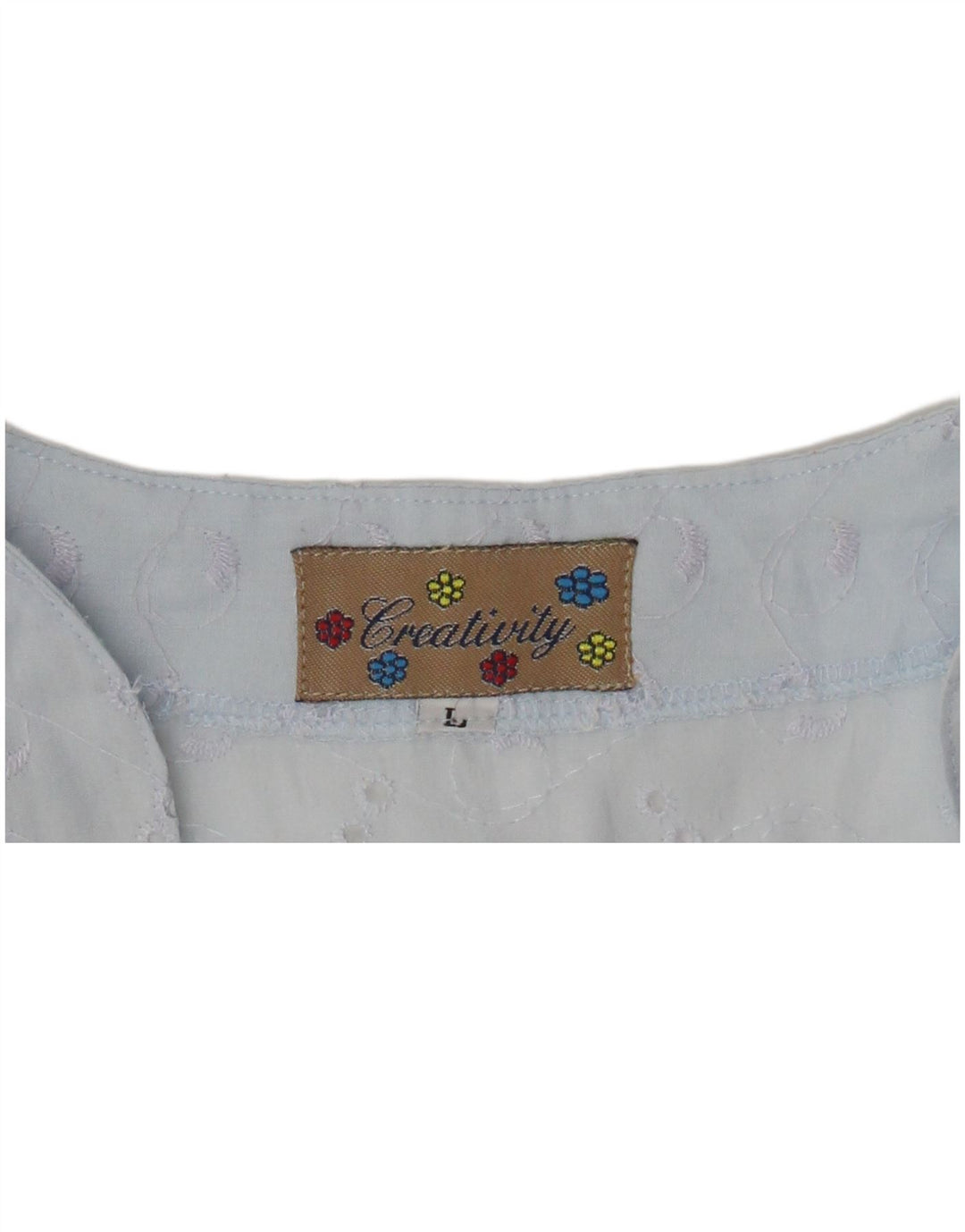 Blusa feminina sem mangas Criatividade Reino Unido 14 grande azul