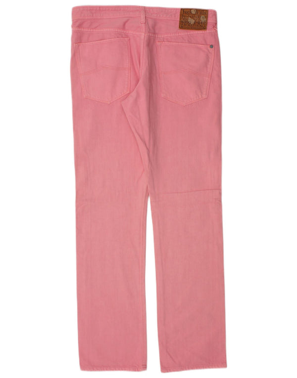 Jack Wills Mens Straight Jeans W32 L32 Algodão Rosa