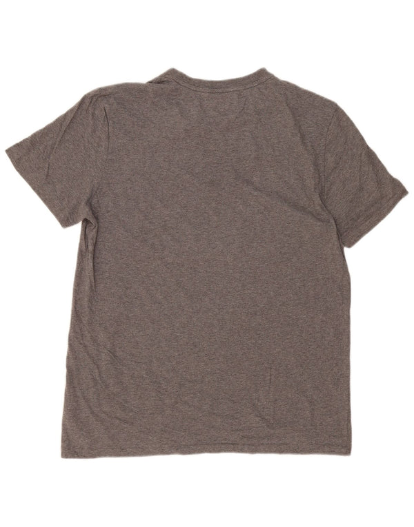 Camiseta masculina Calvin Klein grande algodão cinza