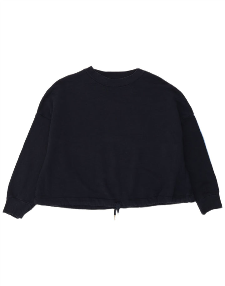 Suéter de moletom oversized feminino Marks & Spencer Reino Unido 14 médio azul marinho
