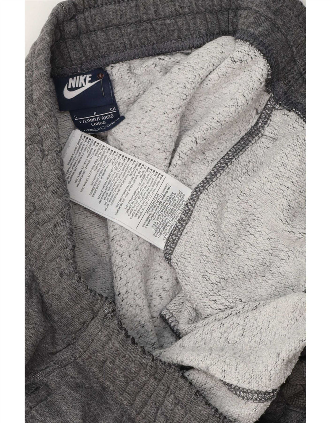 Calça de treino masculina Nike joggers pequeno algodão cinza