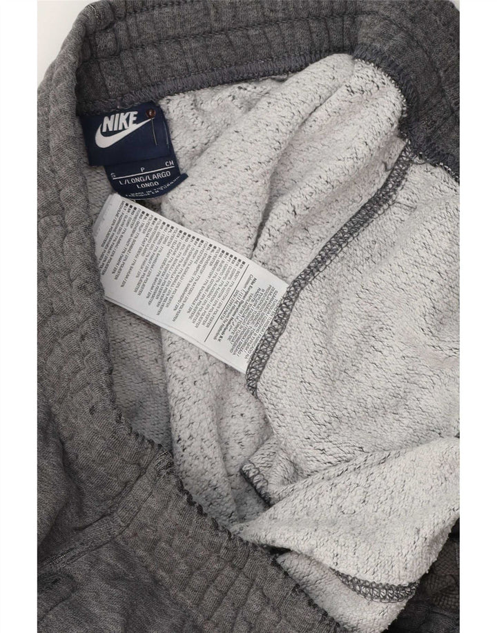 Calça de treino masculina Nike joggers pequeno algodão cinza