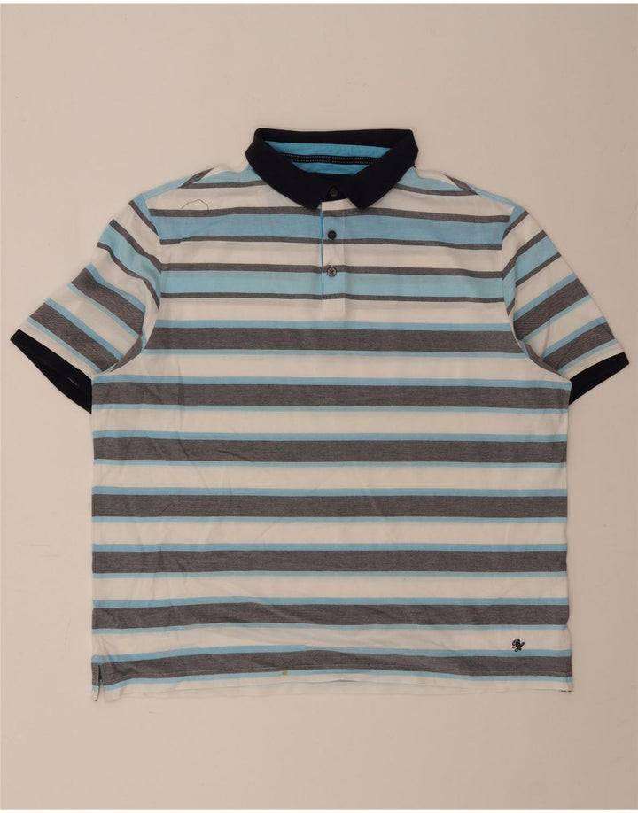 Camisa polo masculina Marks & Spencer Blue Harbor 2XL listrada multicolorida