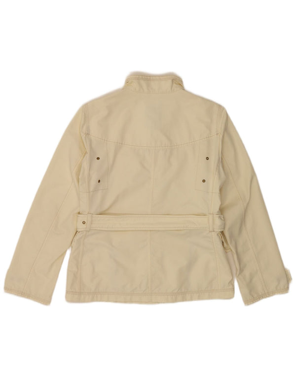 Fay Womens Utility Jacket UK 10 Pequeno Poliéster Branco