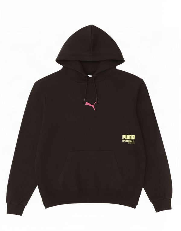 Puma Mens Hoodie Jumper Grande Algodão Preto