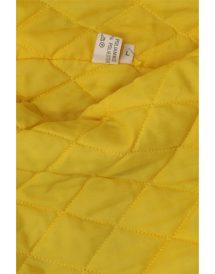 Jaqueta bomber acolchoada masculina vintage UK 40 grande poliamida preta