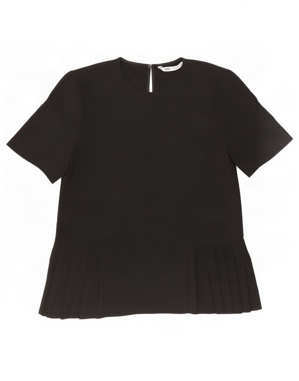 Blusa feminina Zara UK 10 pequena preta