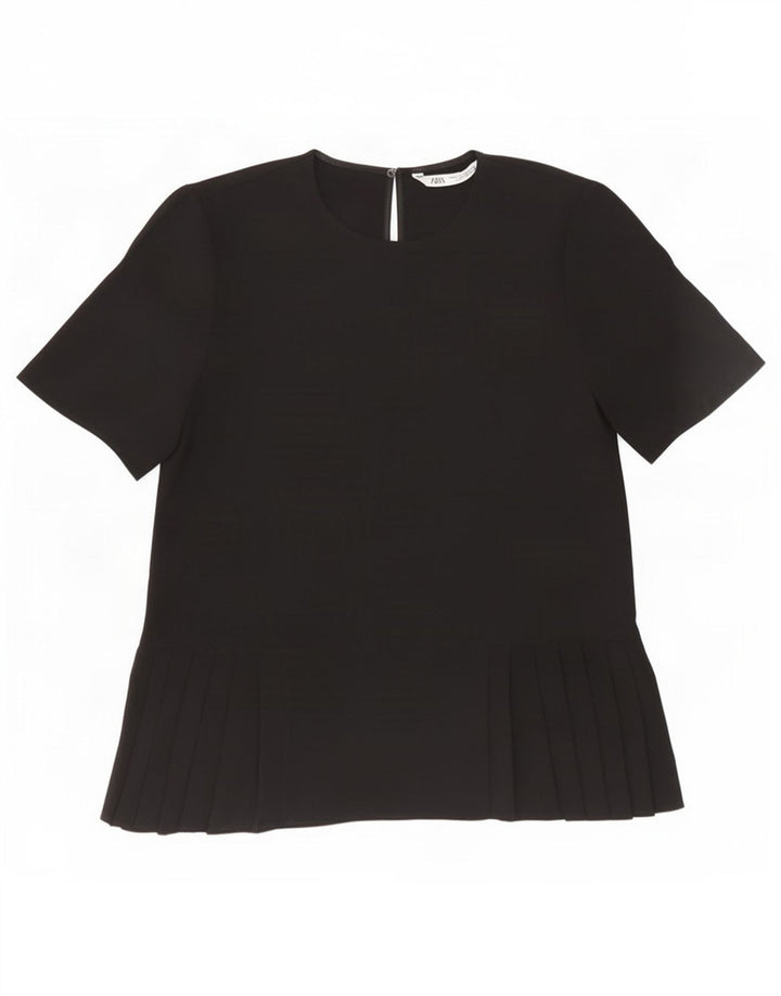 Blusa feminina Zara UK 10 pequena preta