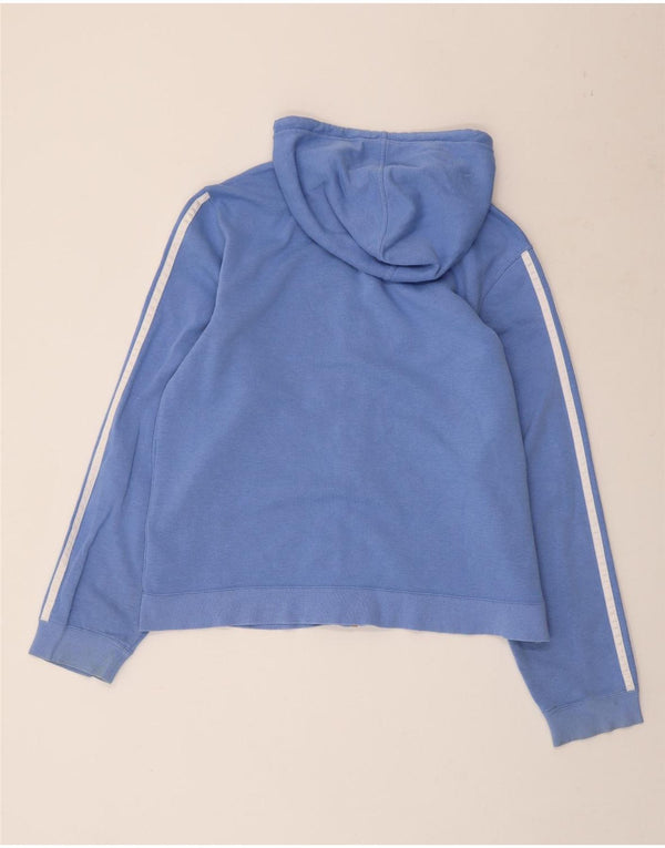 ADIDAS Womens Hoodie Jumper UK 18 XL Azul Algodão