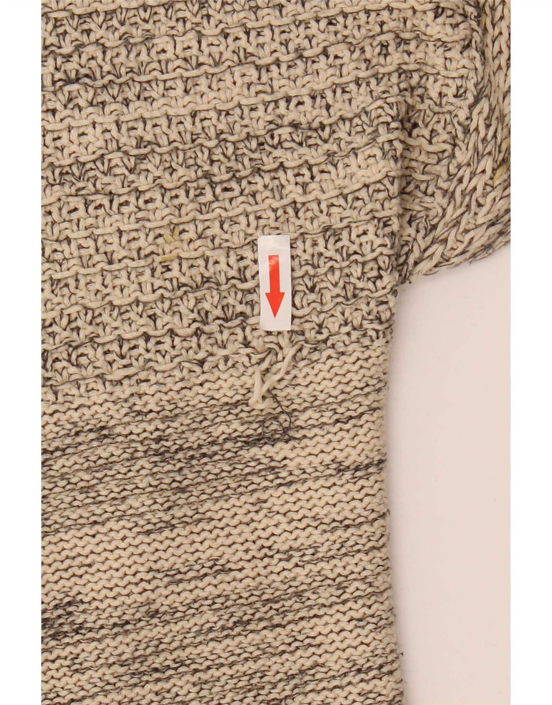 Zara Suéter Poncho Cardigan Feminino Oversized Reino Unido 14 Algodão Bege Médio