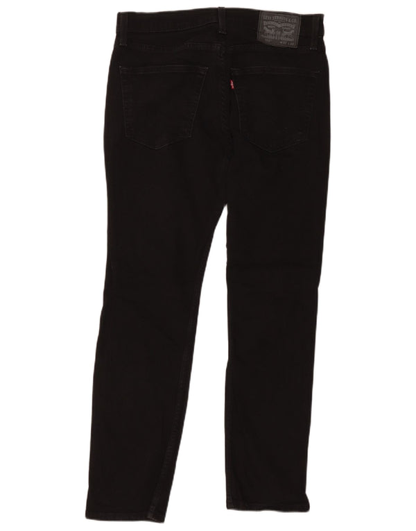 Levi's Masculino 502 Tapered Jeans W32 L32 Algodão Preto
