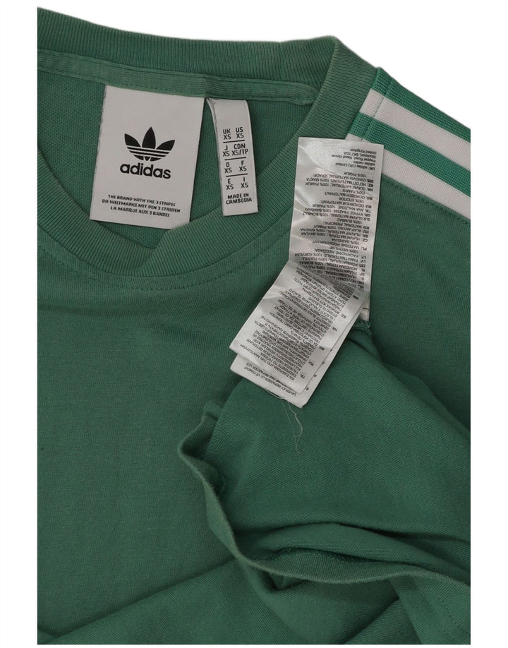 Camiseta masculina Adidas XS verde algodão
