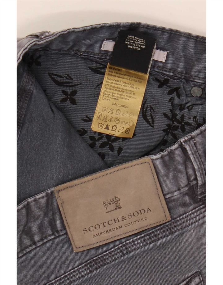 Scotch & Soda Mens Slim Jeans W32 L32 Cinza Algodão