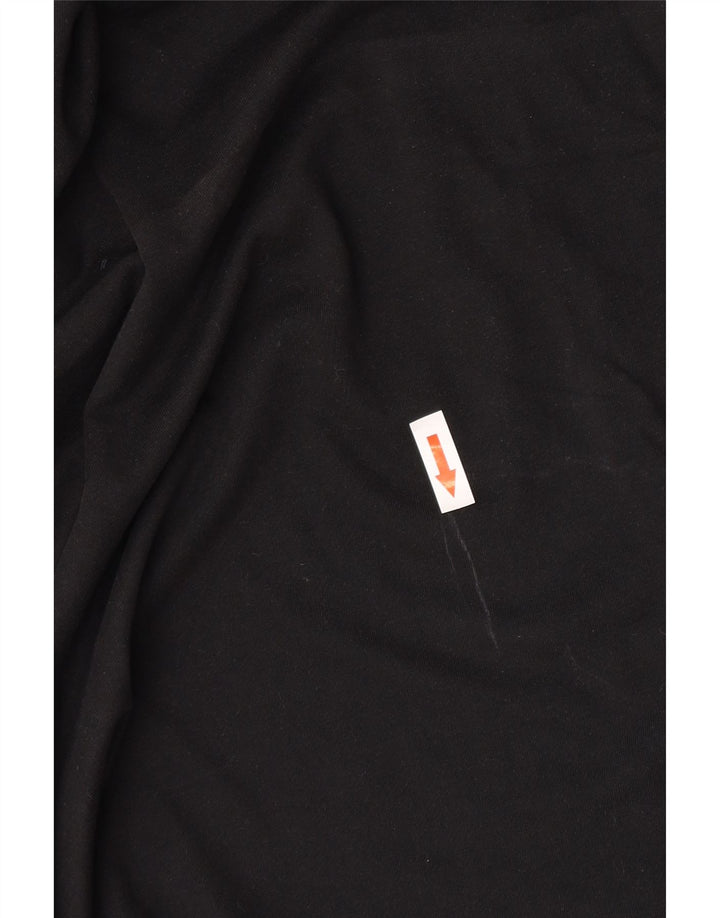 Camiseta masculina regular Ted Baker tamanho superior 4 grande algodão preto