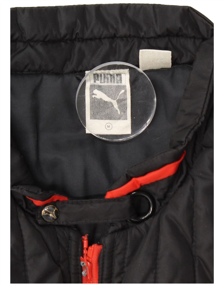 Jaqueta PUMA masculina acolchoada UK 38 médio preto colorblock
