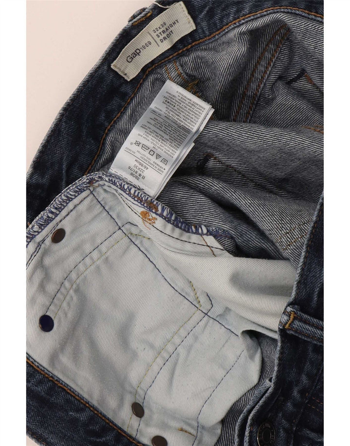 Jeans retos masculinos Gap W32 L30 algodão azul