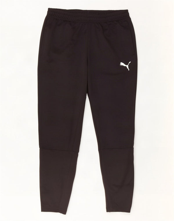 Calça de treino masculina Puma grande poliéster colorblock preto