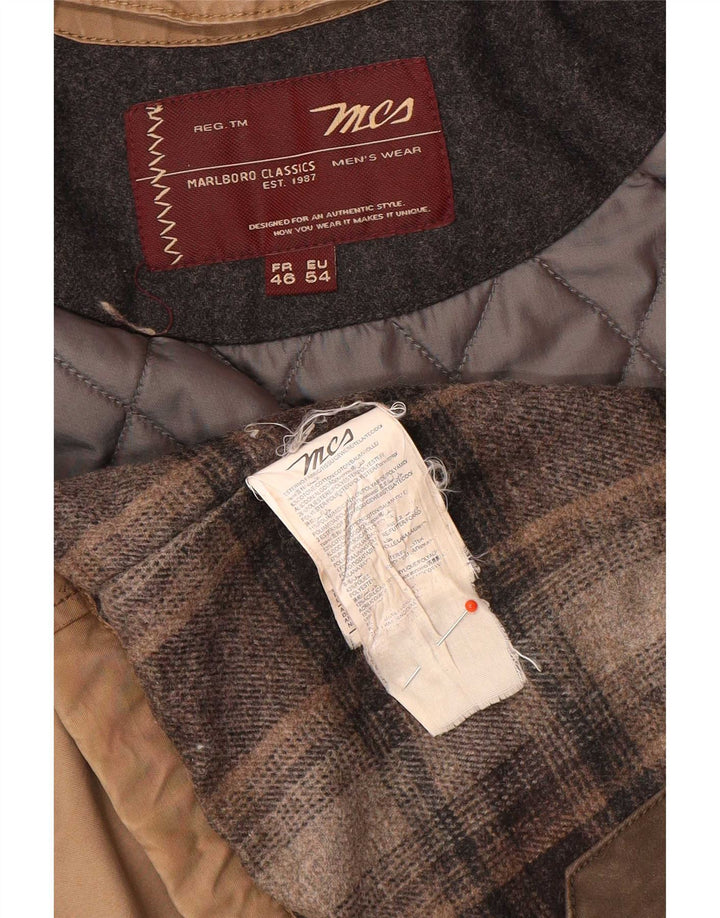 Jaqueta utilitária masculina Marlboro Classics EU 54 2XL algodão marrom