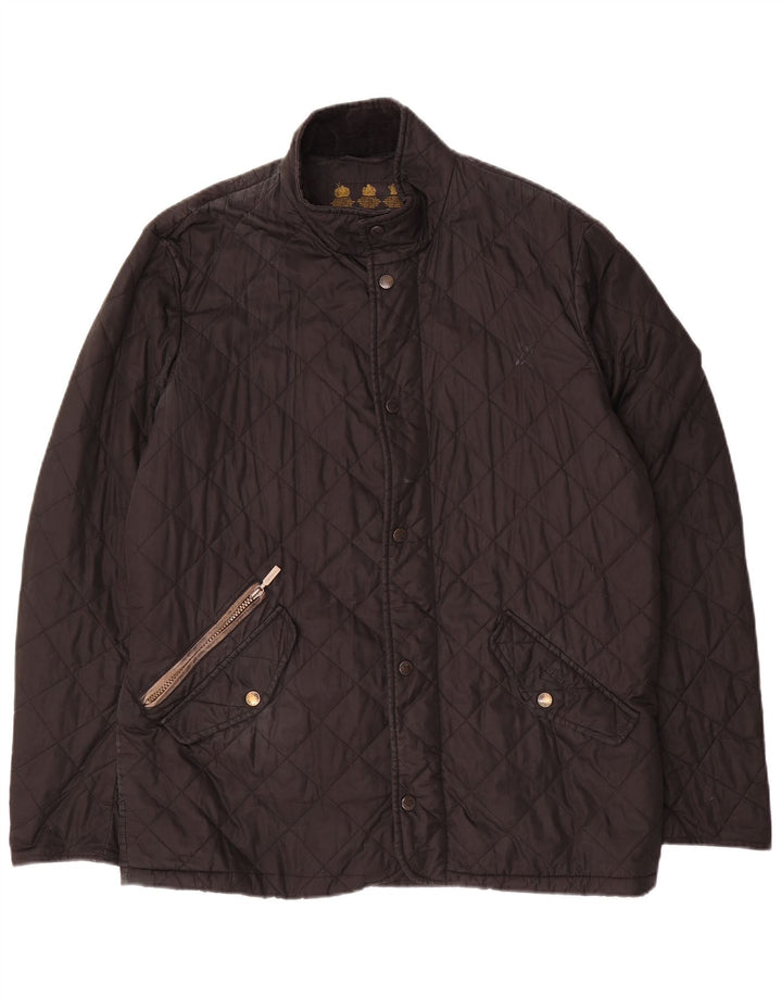 Jaqueta acolchoada masculina BARBOUR UK 38 médio preto