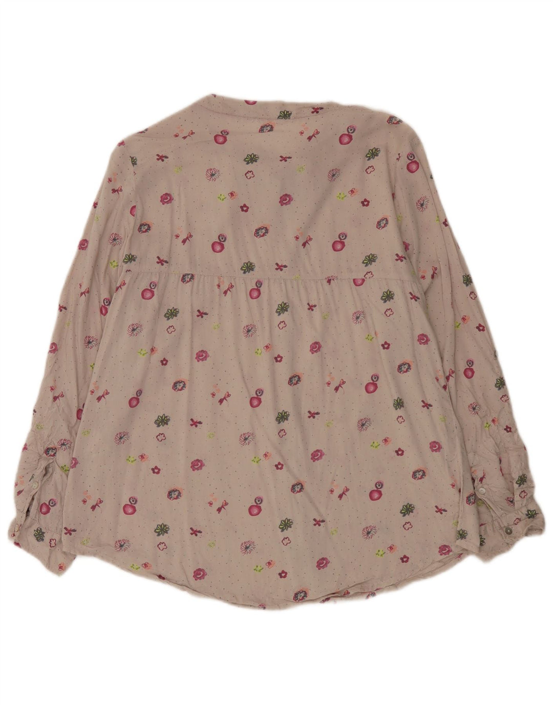 Blusa feminina White Stuff UK 12 Viscose floral bege médio