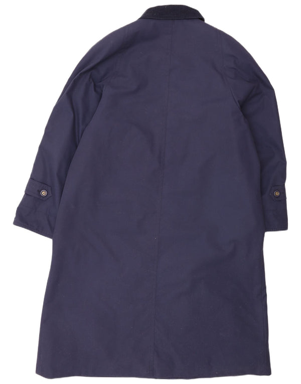 Sobretudo feminino Dannimac UK 18 XL azul marinho poliéster clássico