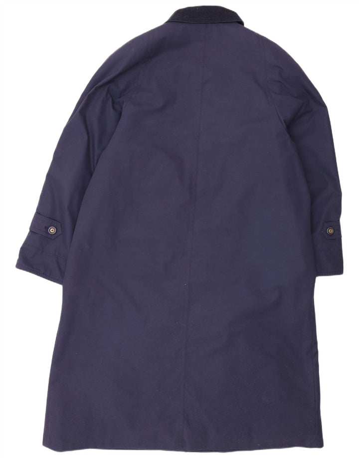 Sobretudo feminino Dannimac UK 18 XL azul marinho poliéster clássico
