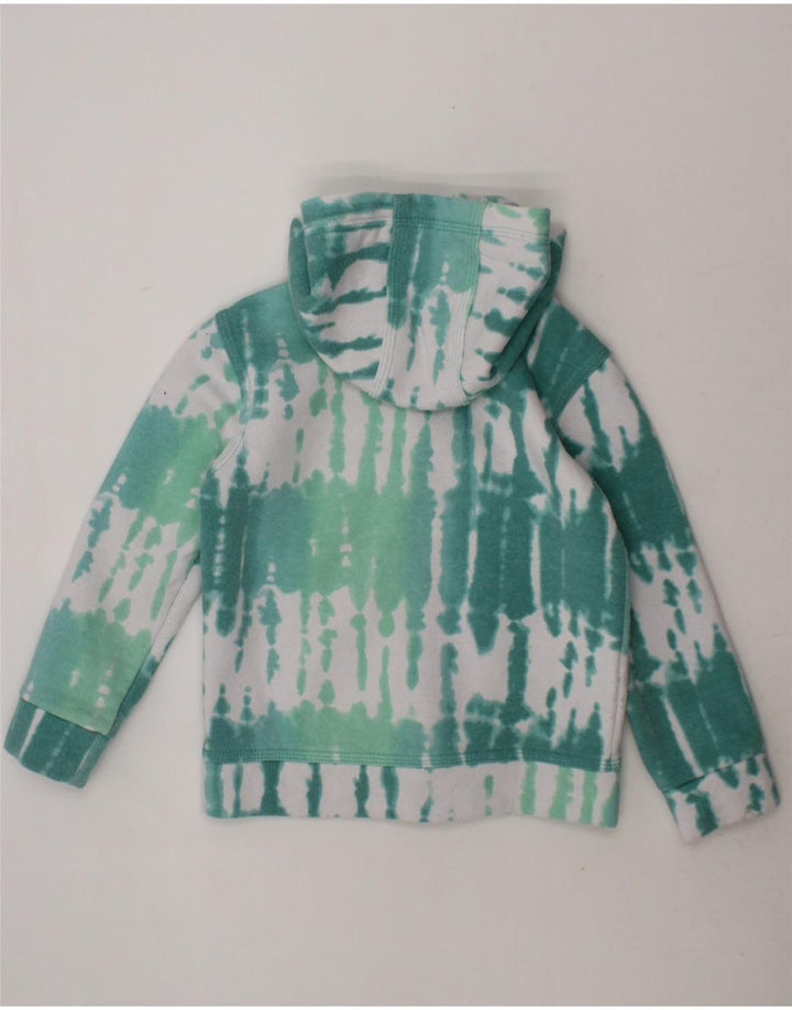 NIKE Boys Zip Hoodie Sweater 2-3 Years Green Tie Dye Cotton Vintage Nike and Second-Hand Nike from Messina Hembry 