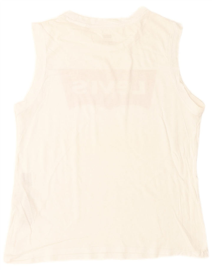 Camiseta gráfica masculina Levi's Top médio algodão branco