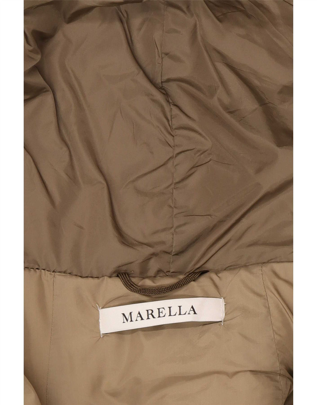 Jaqueta acolchoada feminina Marella UK 12 poliamida marrom médio