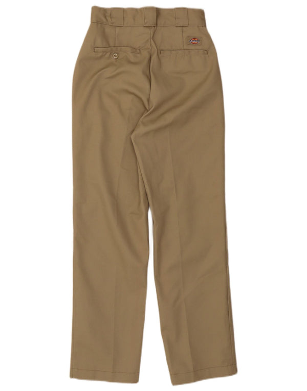Calça Chino reta feminina Dickies W24 L26 poliéster bege